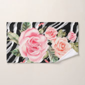 Luxury Tiger Roos Trendy Line Bad Handdoek (Handdoek)