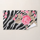 Luxury Tiger Roos Trendy Line Bad Handdoek (Handdoek)