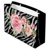 Luxury Tiger Roos Trendy Line Groot Cadeauzakje (Achterkant Gekanteld)