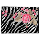 Luxury Tiger Roos Trendy Line Groot Cadeauzakje (Achterkant)