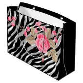 Luxury Tiger Roos Trendy Line Groot Cadeauzakje (Achterkant Gekanteld)