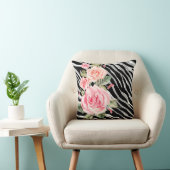 Luxury Tiger Roos Trendy Line Kussen (Stoel)