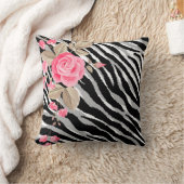 Luxury Tiger Roos Trendy Line Kussen (Deken)