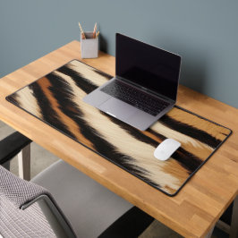 Luxury Tiger Skin Faux Fur Wild Animal Stripe Bureaumat