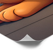 Luxury Tipsy Cat Modern Art Illustration Poster (Hoek)