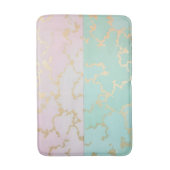 Luxury Trendy Blush Pink Soft Mint Gold Collection Badmat (Voorkant Verticaal)