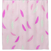 Luxury Trendy Feathers Boho Collection Douchegordijn (Voorkant)