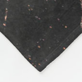 Luxury Trendy Marble Pink Black Fleece Deken (Hoek)