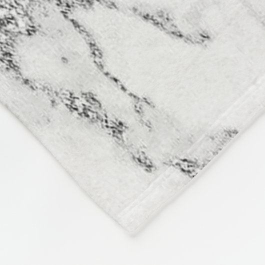 Luxury Trendy Silver Glitter Marble Fleece Deken (Hoek)