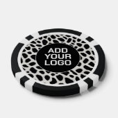 Luxury Trendy White Leopard Elegant Collection Poker Chips (Enkel)