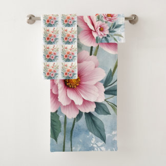 Luxury Trendy Wildflowers Beautiful Collection Bad Handdoek