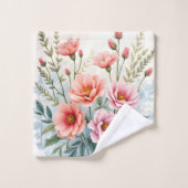 Luxury Trendy Wildflowers Beautiful Collection Bad Handdoek (Wasdoekje)