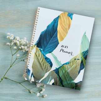 Luxury Tropical Leaves Planner