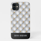 Luxury Tufted Texture Case-Mate iPhone Case (Achterkant)