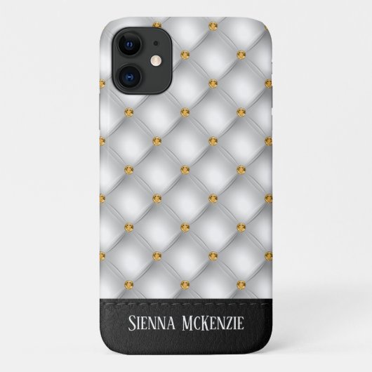 Luxury Tufted Texture Case-Mate iPhone Case (Achterkant)