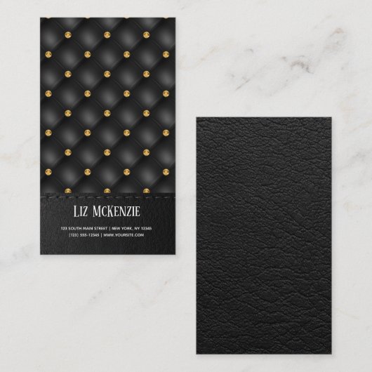Luxury Tufted Texture Visitekaartje (Voorkant / Achterkant)