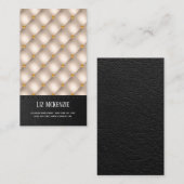 Luxury Tufted Texture Visitekaartje (Voorkant / Achterkant)