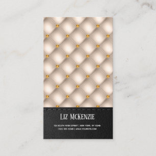 Luxury Tufted Texture Visitekaartje