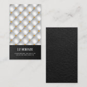Luxury Tufted Texture Visitekaartje (Voorkant / Achterkant)