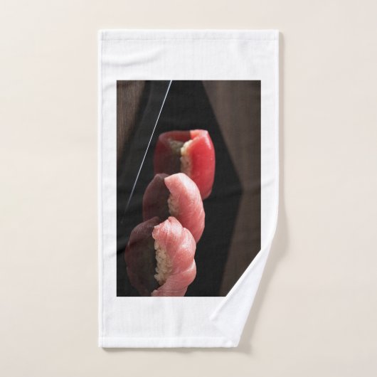 Luxury Tuna Towel Set – Minimal Sushi Style Bad Handdoek (Handdoek)