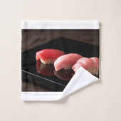 Luxury Tuna Towel Set – Minimal Sushi Style Bad Handdoek (Wasdoekje)