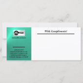 Luxury Turquoise Black Key With Compliments Slip (Voorkant)