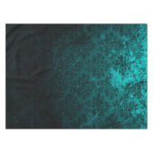 Luxury Turquoise Damask Tafelkleed (Voorkant (Horizontaal))