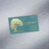 Luxury Turquoise Psycholoog Personal Counselor Visitekaartje Magneet (Voorbeeld)