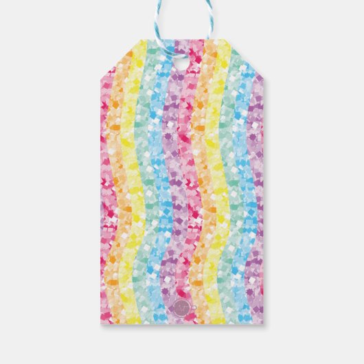 Luxury Unicorn Magical Birthday - persoonlijk Cadeaulabel (Achterkant)