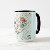 Luxury, Valentine's Day, Flowers of My Heart Mok (Voorkant rechts)