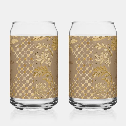 Luxury,Valentine's Day,Gold Flowers,Pixels Pattern Blikvorm Glas (Rechts)