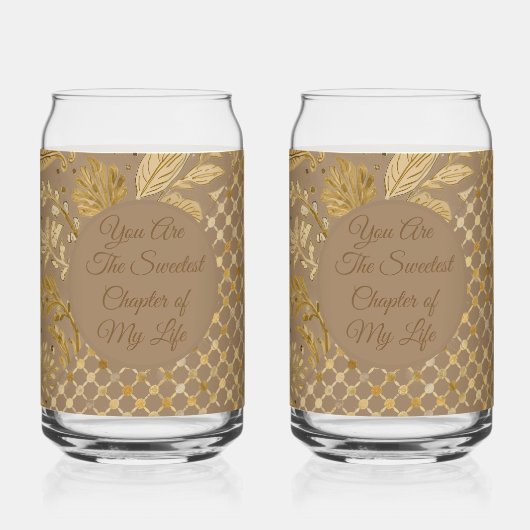 Luxury,Valentine's Day,Gold Flowers,Pixels Pattern Blikvorm Glas (Achterkant)