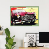 Luxury Vintage Auto AD 1959 Poster (Thuiskantoor)