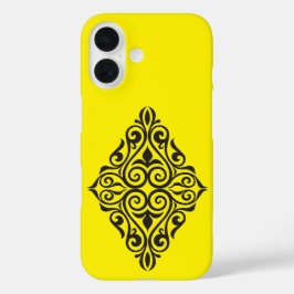 Luxury Vintage Floral Frame Decorative Art iPhone 16 Hoesje