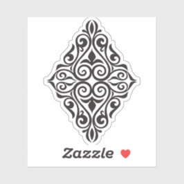 Luxury Vintage Floral Frame Decorative Art Sticker