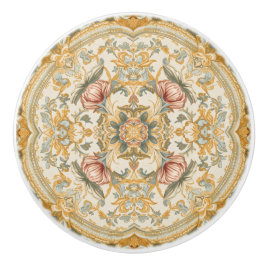 Luxury Vintage Imperial Floral Keramische Knop
