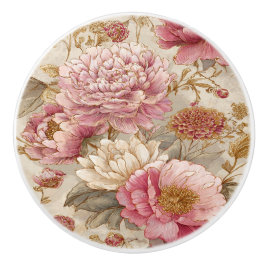 Luxury Vintage Indira Floral Keramische Knop