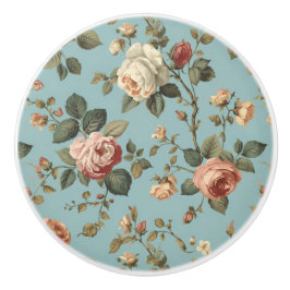 Luxury Vintage Indira Floral Keramische Knop