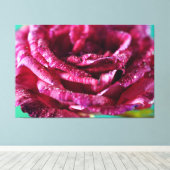 Luxury Wall Art Roos Petals Floral Natuur Canvas Afdruk (Insitu (Houten vloer))