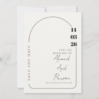 Luxury Wedding Invitation | Gold Accents | Modern Feestdagenkaart