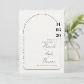 Luxury Wedding Invitation | Gold Accents | Modern  Feestdagenkaart (Staand voorkant)