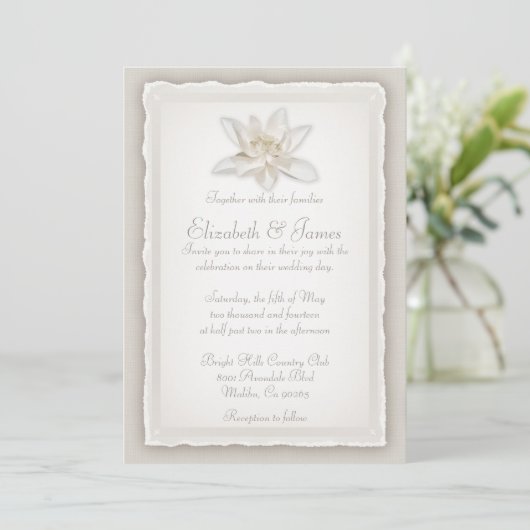 Luxury Wedding Invitations Kaart (Staand voorkant)