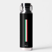 Luxury Wellness Black Thermal Bottle Italy Waterfles (Voorkant)