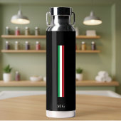 Luxury Wellness Black Thermal Bottle Italy Waterfles