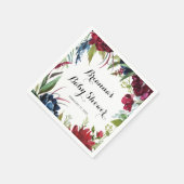 Luxury Whimsical Boho Floral Baby shower Napkins Servet (Hoek)