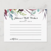 Luxury Whimsical Boho Floral Weddenschap Briefkaart (Voorkant)