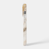 Luxury White Calacatta Marble with Gold Veins iPhone Hoesje (Linkerkant)