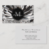 Luxury White Diamond Jewel Gem Design Visitekaartje (Voorkant / Achterkant)