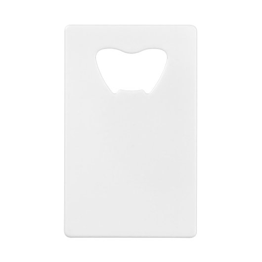 Luxury White en Gold-gepersonaliseerd monogram Creditkaart Flessenopener (Achterkant)