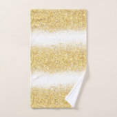 Luxury White Gold Glitter Bad Handdoek (Handdoek)